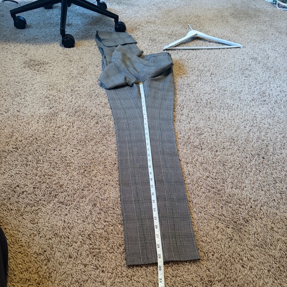 Like new Womens Banana Republic double breasted plaid Suit SET Pants Jacket 2 4 - Picture 9 of 15